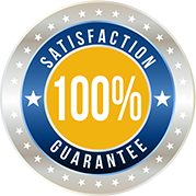 100% satisfaction guarantee badge